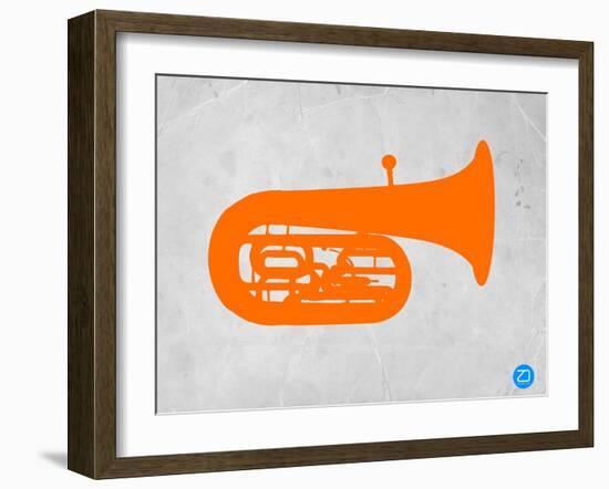 Orange Tuba 2-NaxArt-Framed Art Print