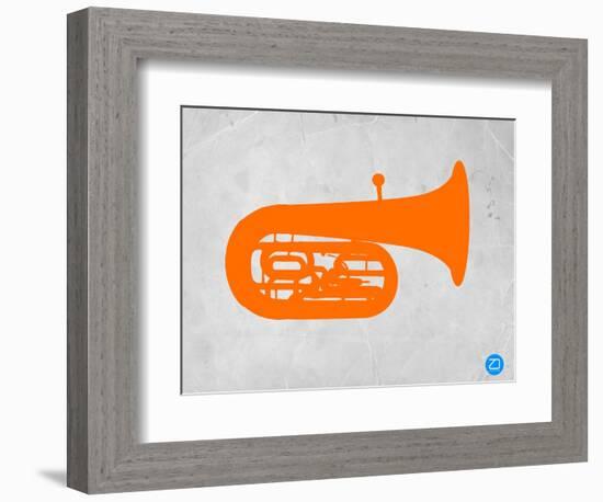 Orange Tuba 2-NaxArt-Framed Art Print