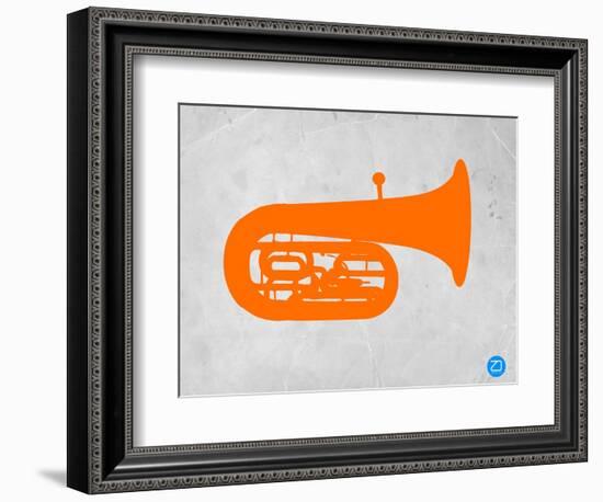 Orange Tuba 2-NaxArt-Framed Art Print