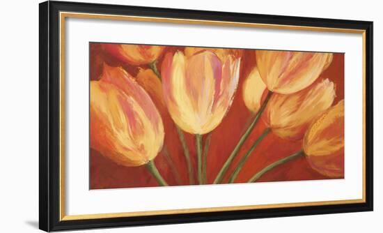 Orange Tulips-Silvia Mei-Framed Art Print