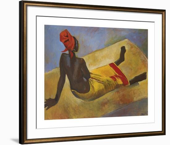 Orange Turban-Boscoe Holder-Framed Premium Giclee Print