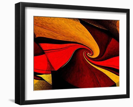 Orange Twist-Ruth Palmer-Framed Art Print