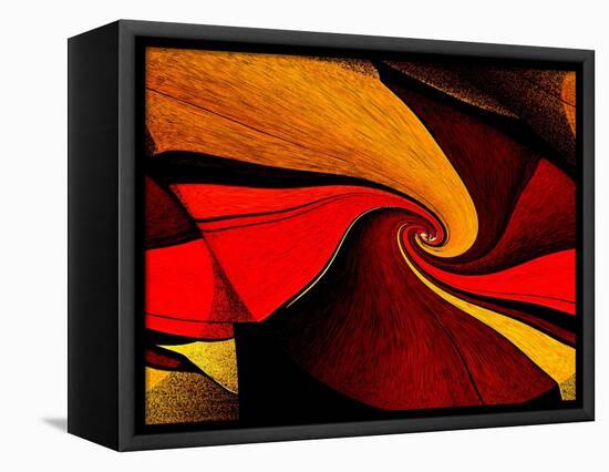 Orange Twist-Ruth Palmer-Framed Stretched Canvas