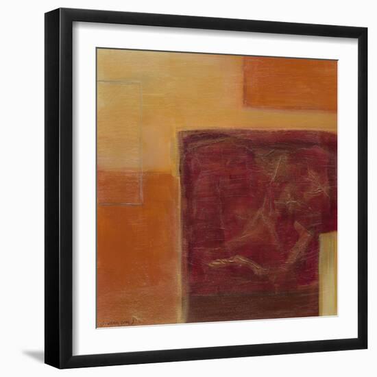 Orange Two-Step II-June Erica Vess-Framed Art Print