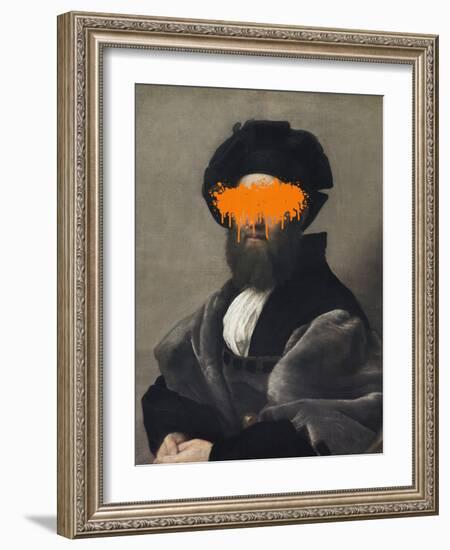 Orange Vandal Splash-The Art Concept-Framed Photographic Print