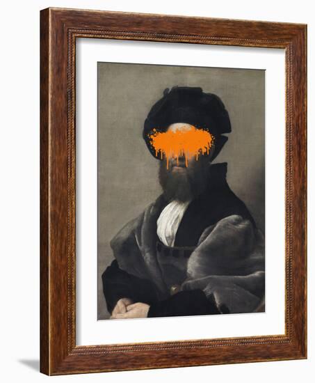 Orange Vandal Splash-The Art Concept-Framed Photographic Print