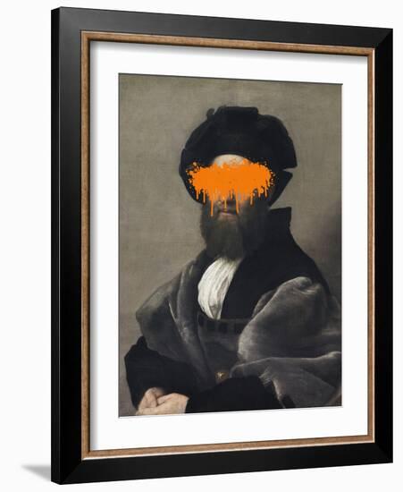 Orange Vandal Splash-The Art Concept-Framed Photographic Print