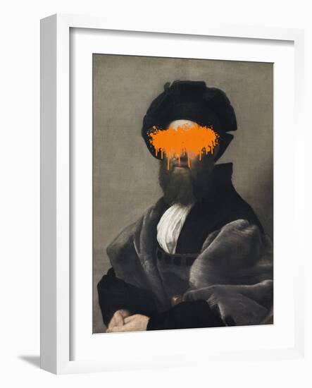 Orange Vandal Splash-The Art Concept-Framed Photographic Print