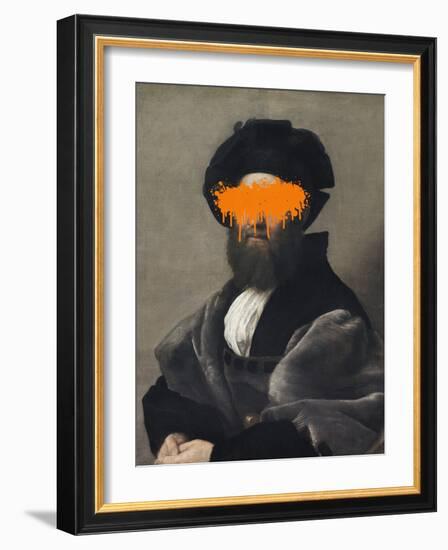 Orange Vandal Splash-The Art Concept-Framed Photographic Print