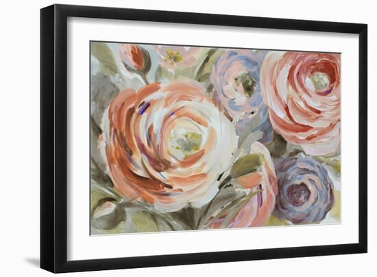 Orange & Violet Ranunculus-Lanie Loreth-Framed Art Print