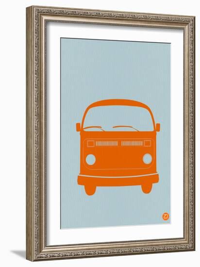 Orange VW Bus-NaxArt-Framed Art Print