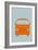 Orange VW Bus-NaxArt-Framed Art Print