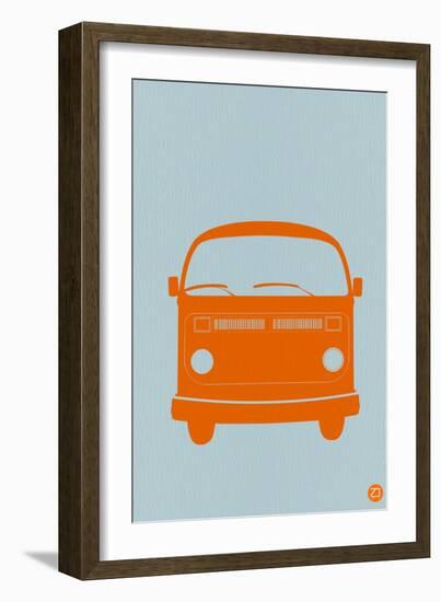 Orange VW Bus-NaxArt-Framed Art Print