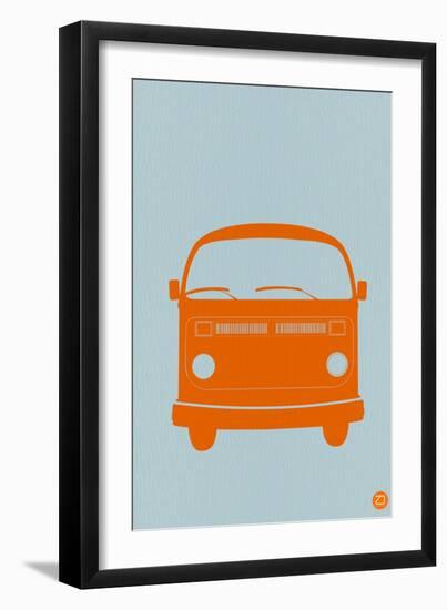 Orange VW Bus-NaxArt-Framed Art Print