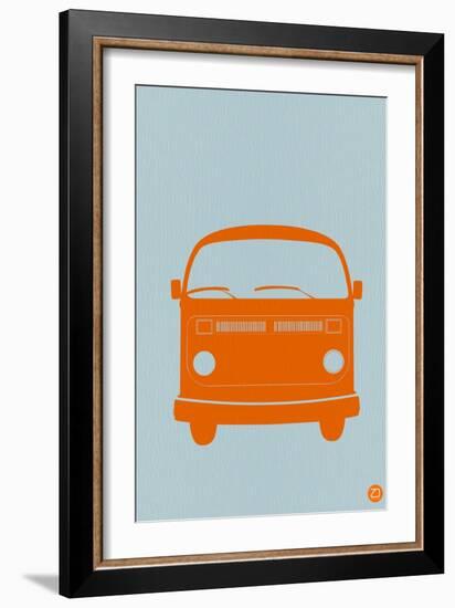 Orange VW Bus-NaxArt-Framed Art Print