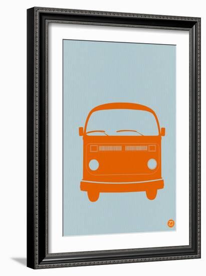 Orange VW Bus-NaxArt-Framed Art Print