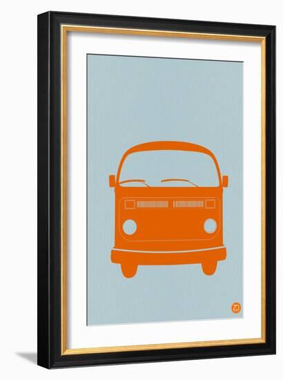 Orange VW Bus-NaxArt-Framed Art Print