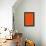 Orange Wavy Lines-Incado-Framed Stretched Canvas displayed on a wall