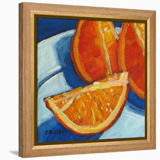 Orange Wedges-Patty Baker-Framed Stretched Canvas