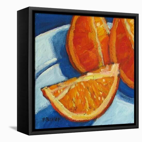 Orange Wedges-Patty Baker-Framed Stretched Canvas