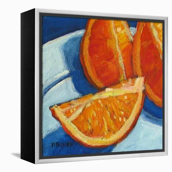 Orange Wedges-Patty Baker-Framed Stretched Canvas