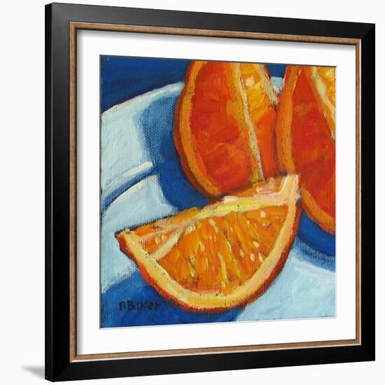 Orange Wedges-Patty Baker-Framed Art Print