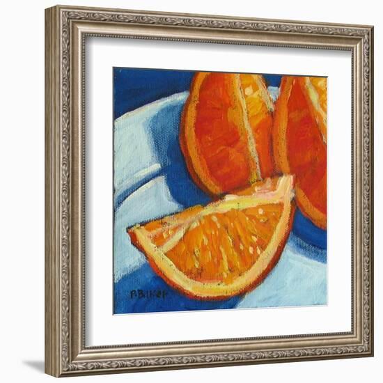 Orange Wedges-Patty Baker-Framed Art Print