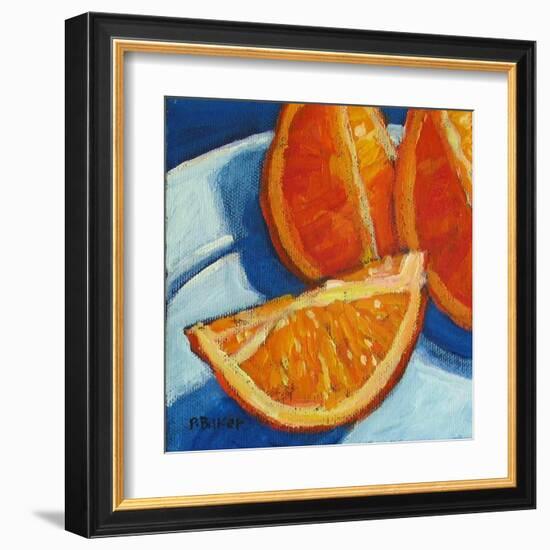 Orange Wedges-Patty Baker-Framed Art Print