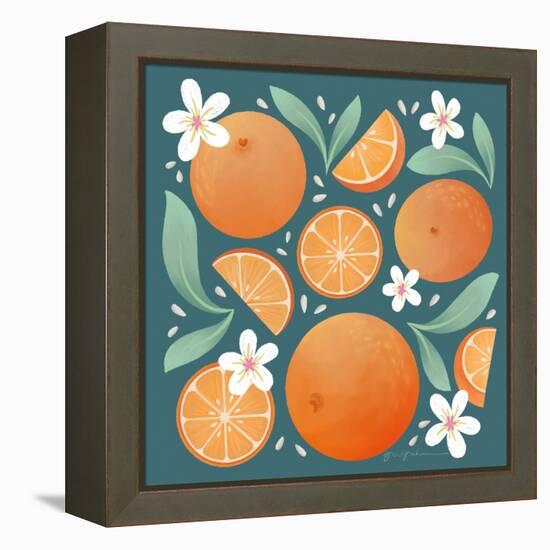 Orange Zest III-Gia Graham-Framed Stretched Canvas