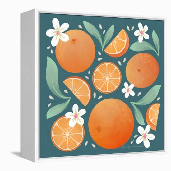 Orange Zest III-Gia Graham-Framed Stretched Canvas