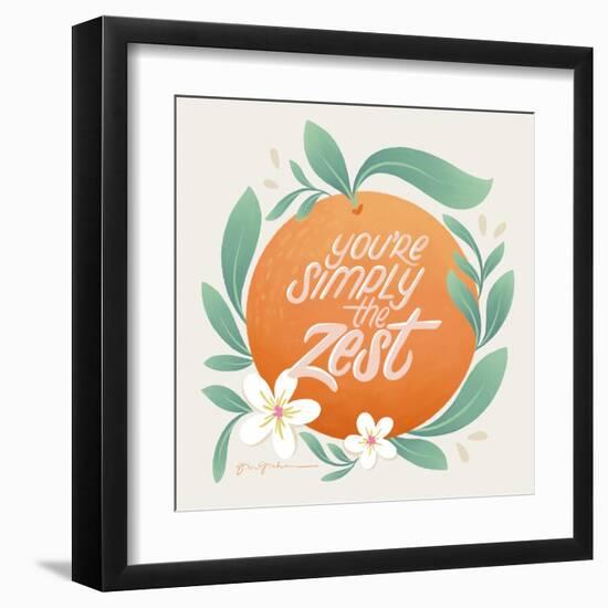 Orange Zest V-Gia Graham-Framed Art Print