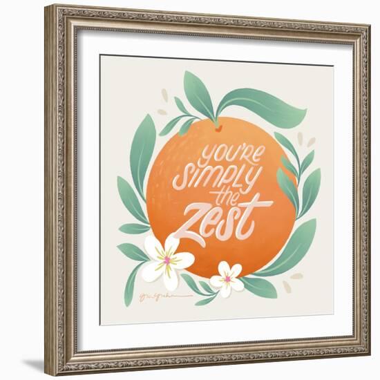 Orange Zest V-Gia Graham-Framed Art Print