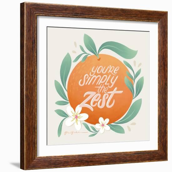 Orange Zest V-Gia Graham-Framed Art Print