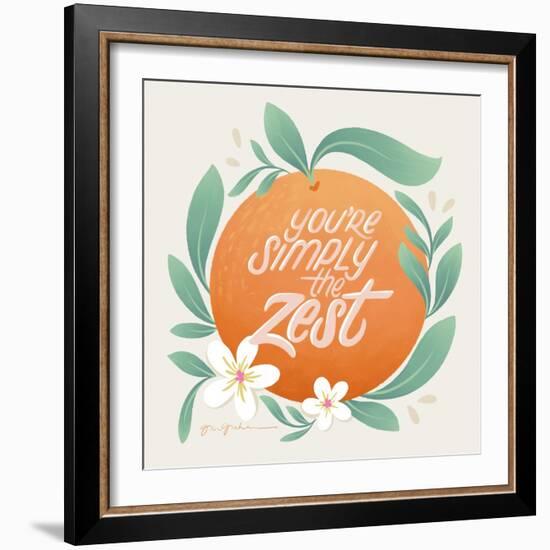 Orange Zest V-Gia Graham-Framed Art Print