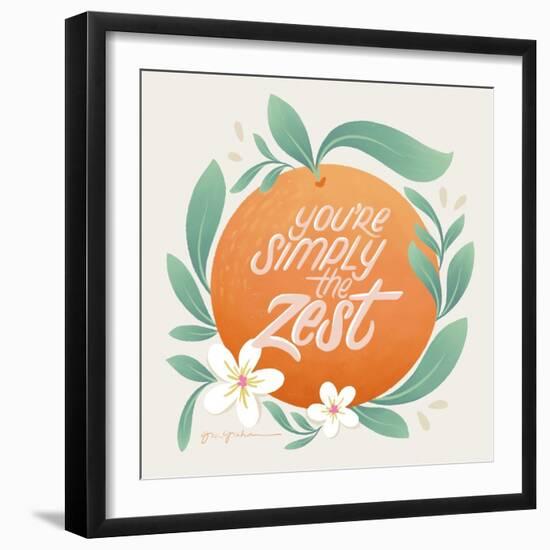 Orange Zest V-Gia Graham-Framed Art Print