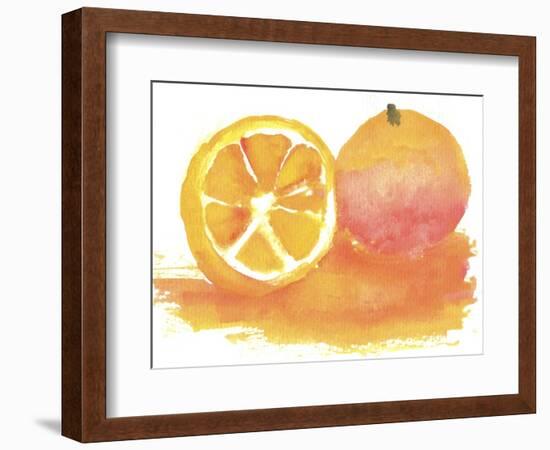 Orange-Wolf Heart Illustrations-Framed Giclee Print