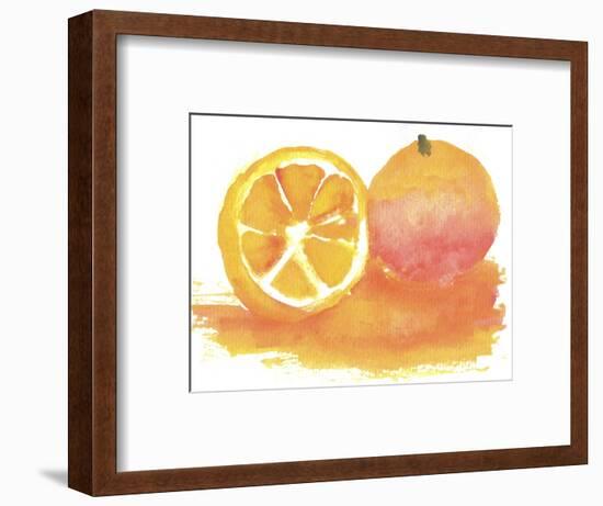 Orange-Wolf Heart Illustrations-Framed Giclee Print