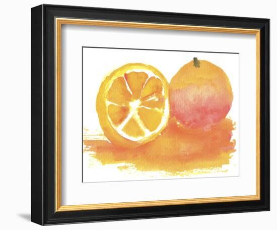 Orange-Wolf Heart Illustrations-Framed Giclee Print