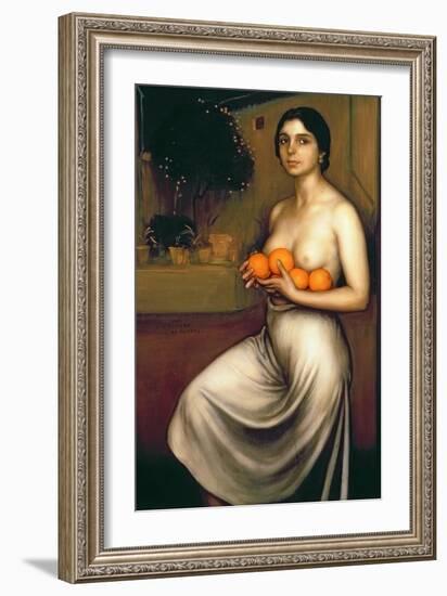 Oranges and Lemons-Julio Romero de Torres-Framed Giclee Print