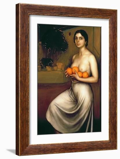 Oranges and Lemons-Julio Romero de Torres-Framed Giclee Print