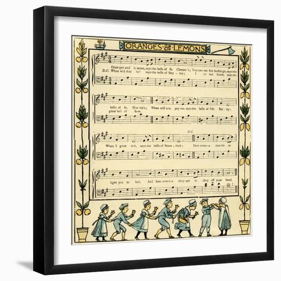 Oranges and lemons-Walter Crane-Framed Giclee Print