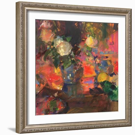 Oranges and Roses-Peter Graham-Framed Giclee Print