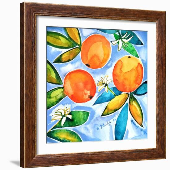 Oranges Blooming-Julija Belickienė-Framed Giclee Print