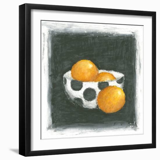 Oranges in Bowl-Chariklia Zarris-Framed Art Print