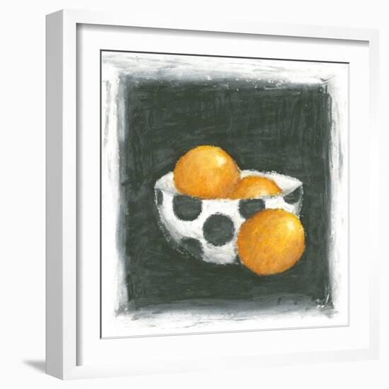 Oranges in Bowl-Chariklia Zarris-Framed Art Print