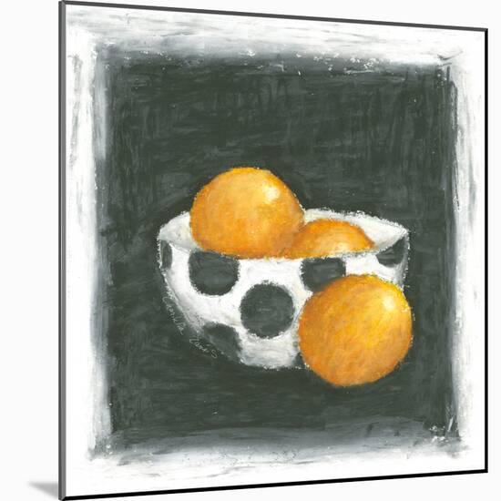 Oranges in Bowl-Chariklia Zarris-Mounted Art Print