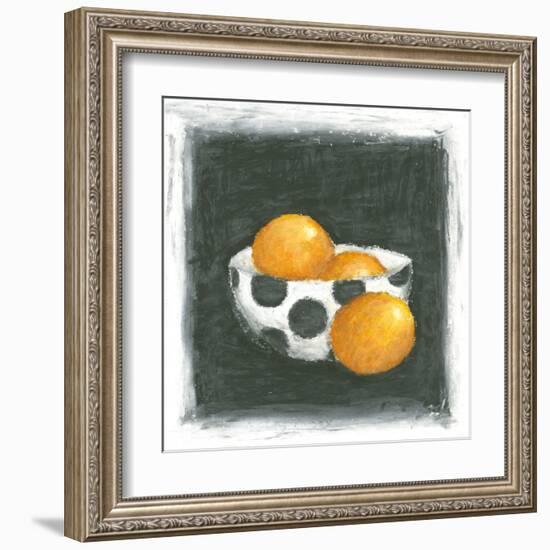 Oranges in Bowl-Chariklia Zarris-Framed Art Print