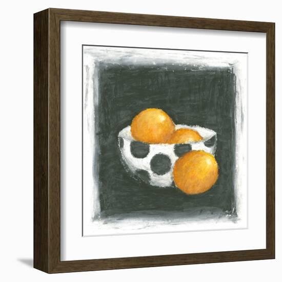 Oranges in Bowl-Chariklia Zarris-Framed Art Print