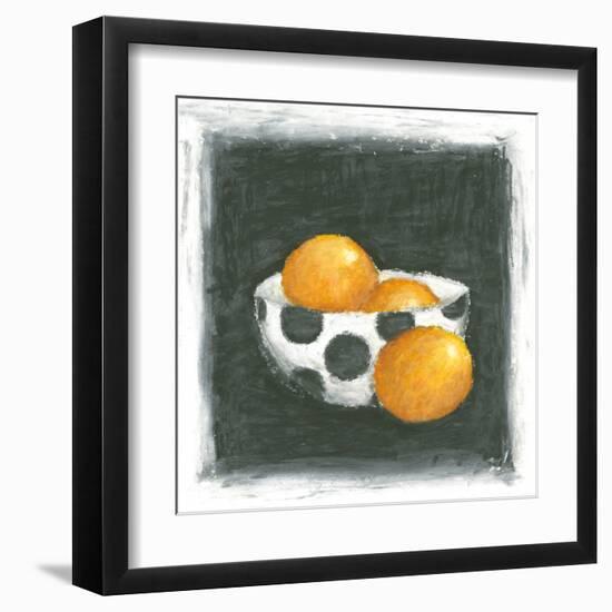 Oranges in Bowl-Chariklia Zarris-Framed Art Print