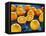 Oranges, Wood, Board, Blue, Harvest, Fruit, Citrus Fruits-Axel Killian-Framed Premier Image Canvas